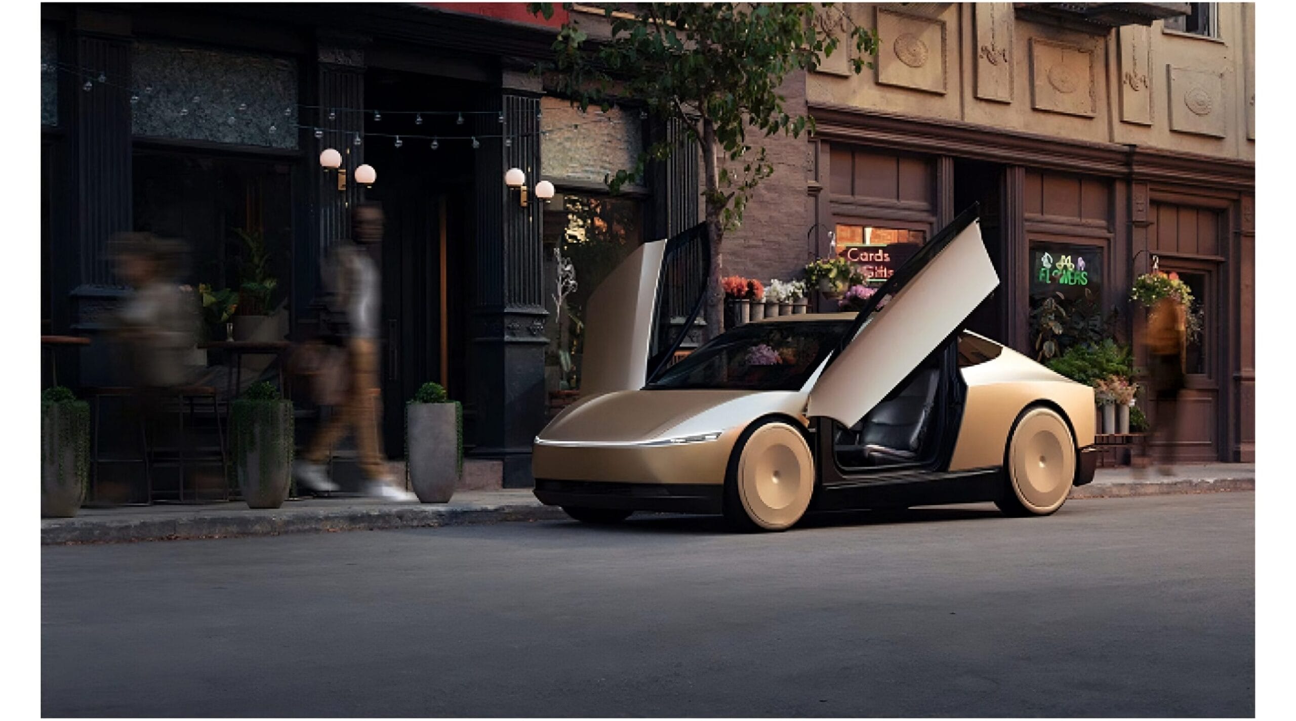 الإعلان عن سيارة تسلا الجديدة سيارة تاكسى ذاتية القيادة