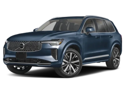 Blue Volvo XC90 2026, front three-quarter exterior view
